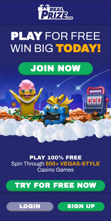 RealPrize Casino Mobile Preview 1