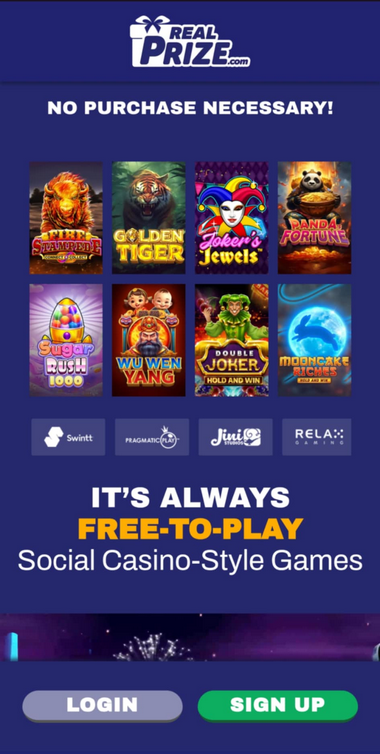 RealPrize Casino Mobile Preview 2