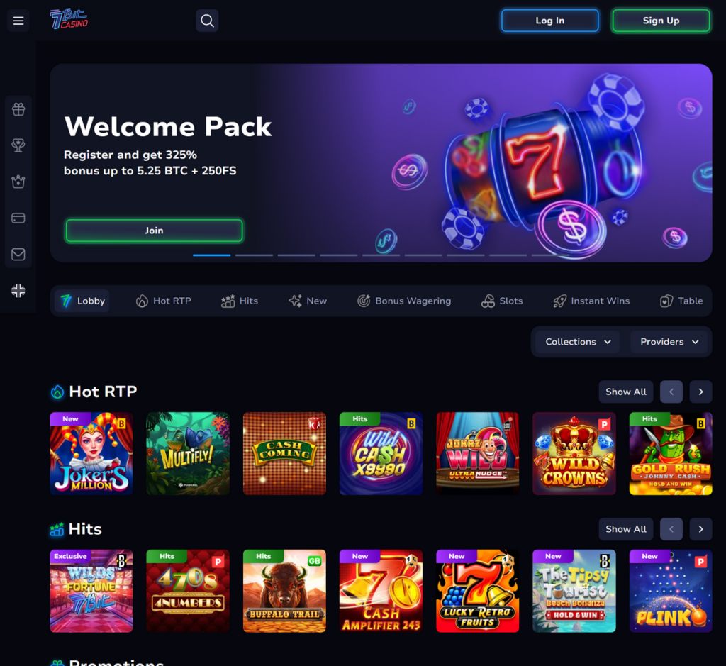 7Bit Casino Desktop Preview 2