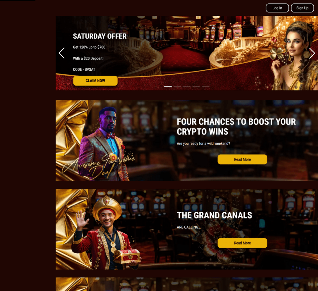 Bella Vegas Casino Desktop Preview 2