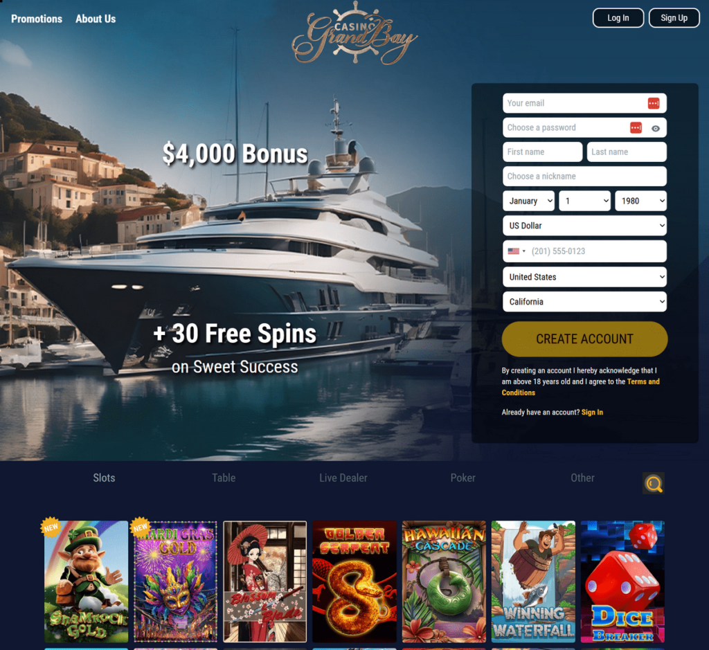 Casino Grand Bay Desktop Preview 1