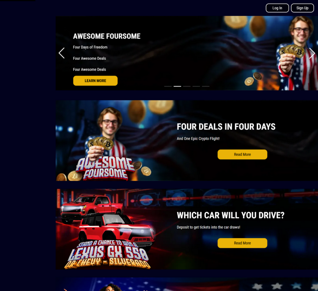 Grand Eagle Casino Desktop Preview 2