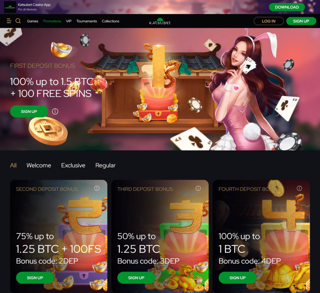 KatsuBet Casino Desktop Preview 2