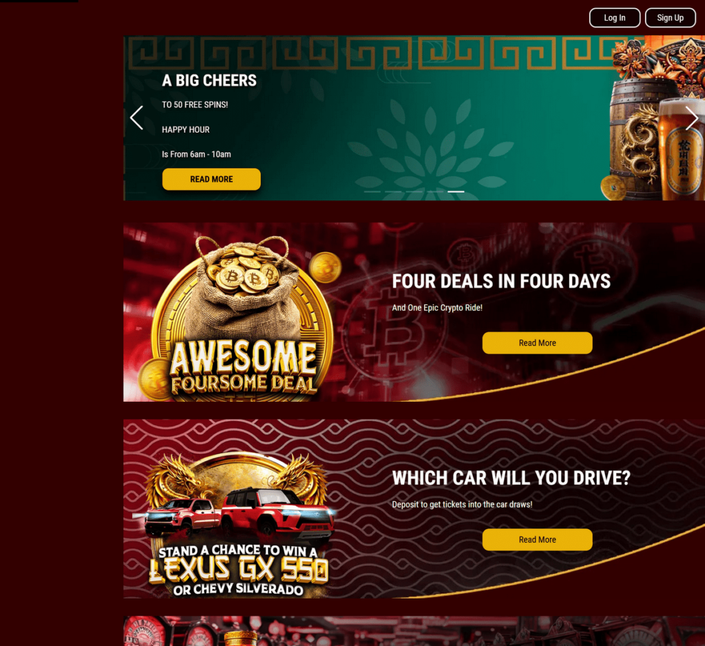 Mandarin Palace Casino Desktop Preview 2