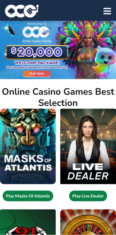 OCG Casino Mobile Preview 1