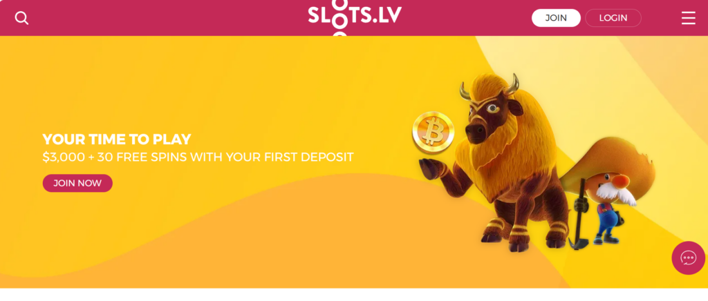 Slots.lv Casino Desktop Preview 1